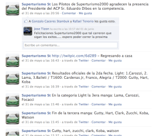 Usamos un blackberry y transmitimos la carrera en vivo desde el mismo circuito
