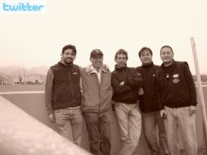 Con Willy Zevallos, Carlos "el pulpo" Peral, Tito Maruy y Wilson Maruy